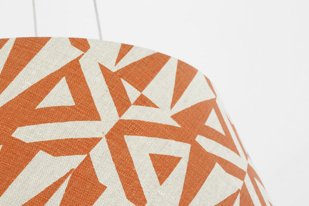 Caufield 21" Hanging Shade | Polished Nickel | Schumacher Brick Amero Shade