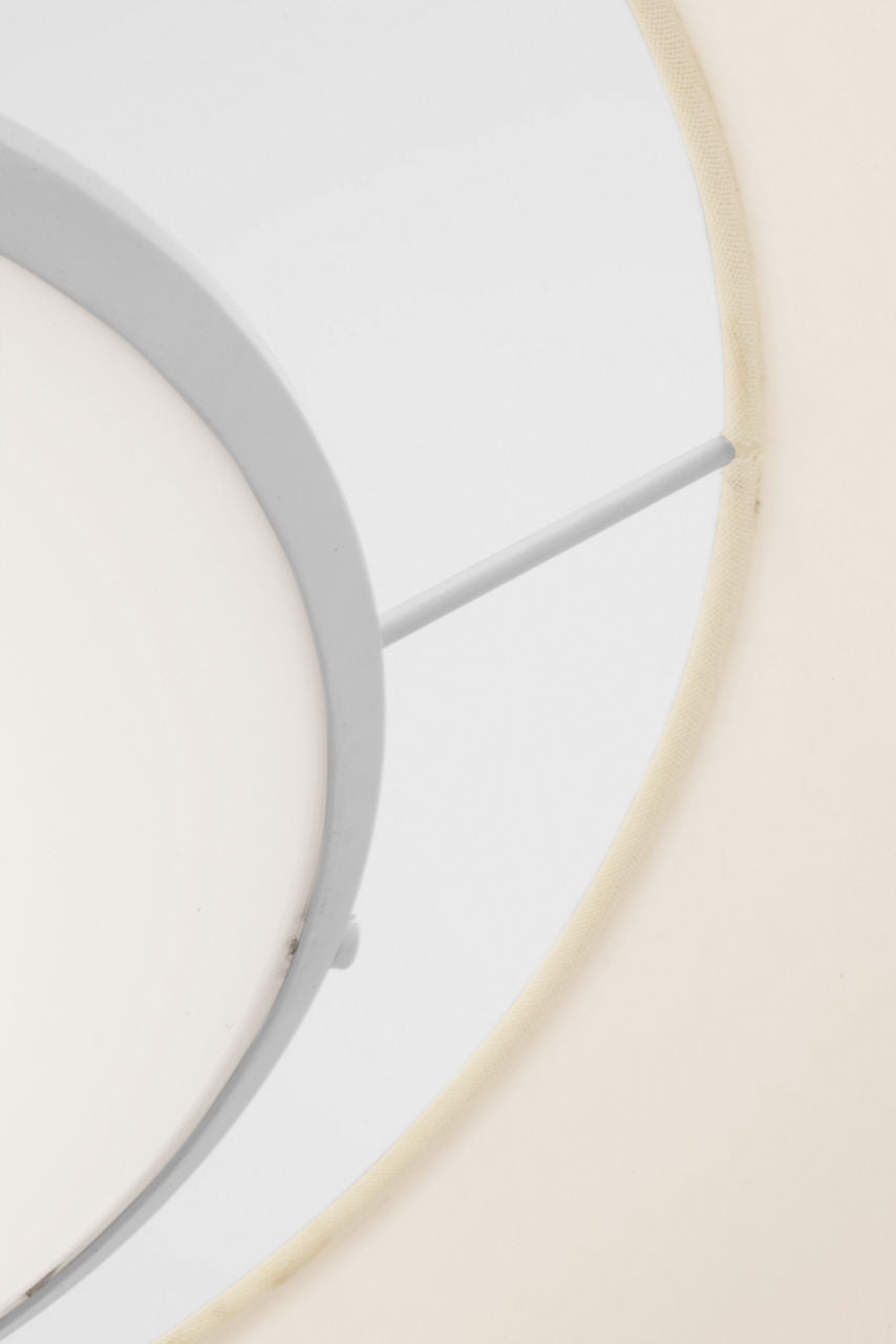Caufield 21" Hanging Shade | Matte White | Linen Shade