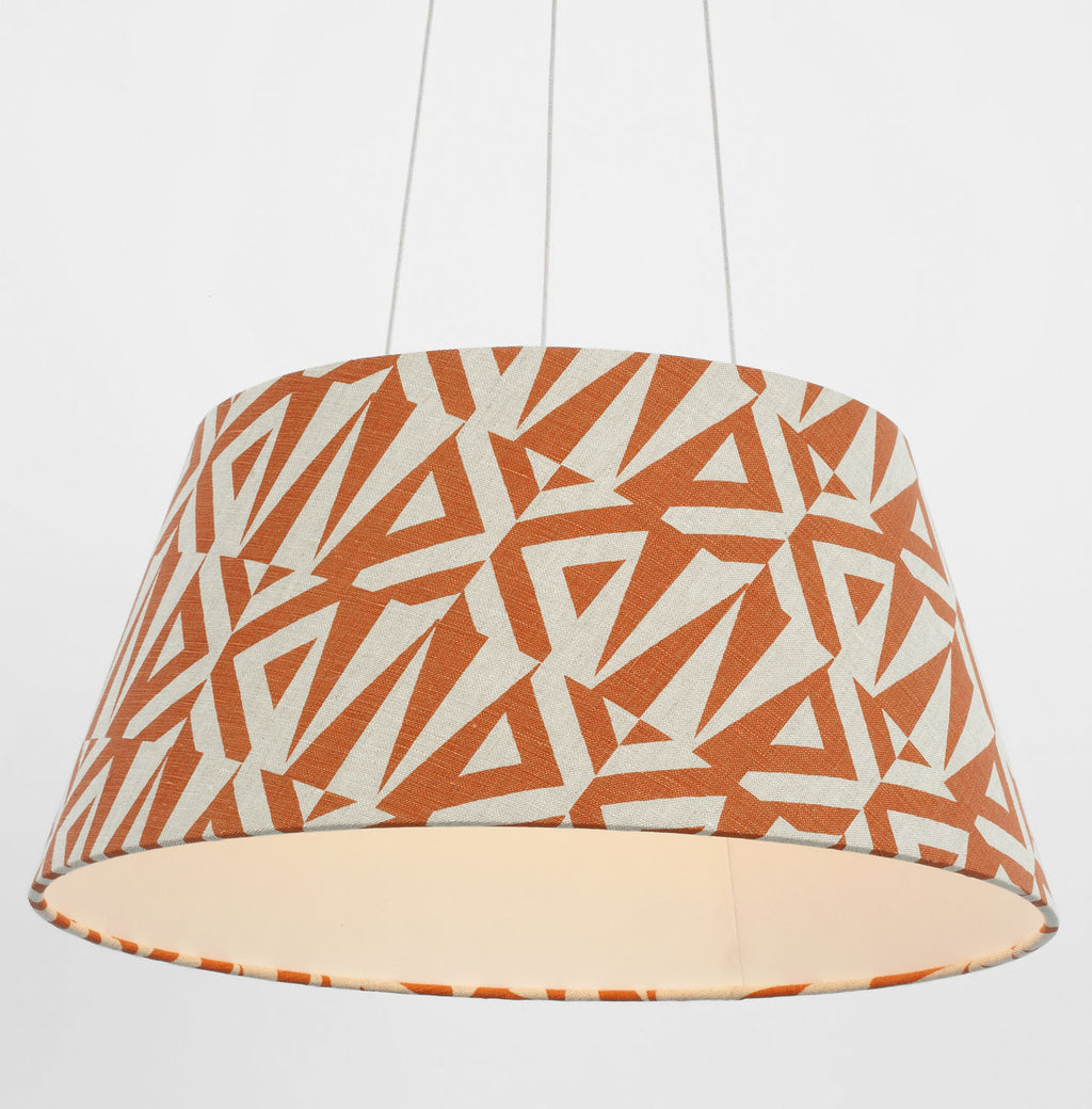 Caufield 21" Hanging Shade | Matte White | Schumacher Brick Amero Shade
