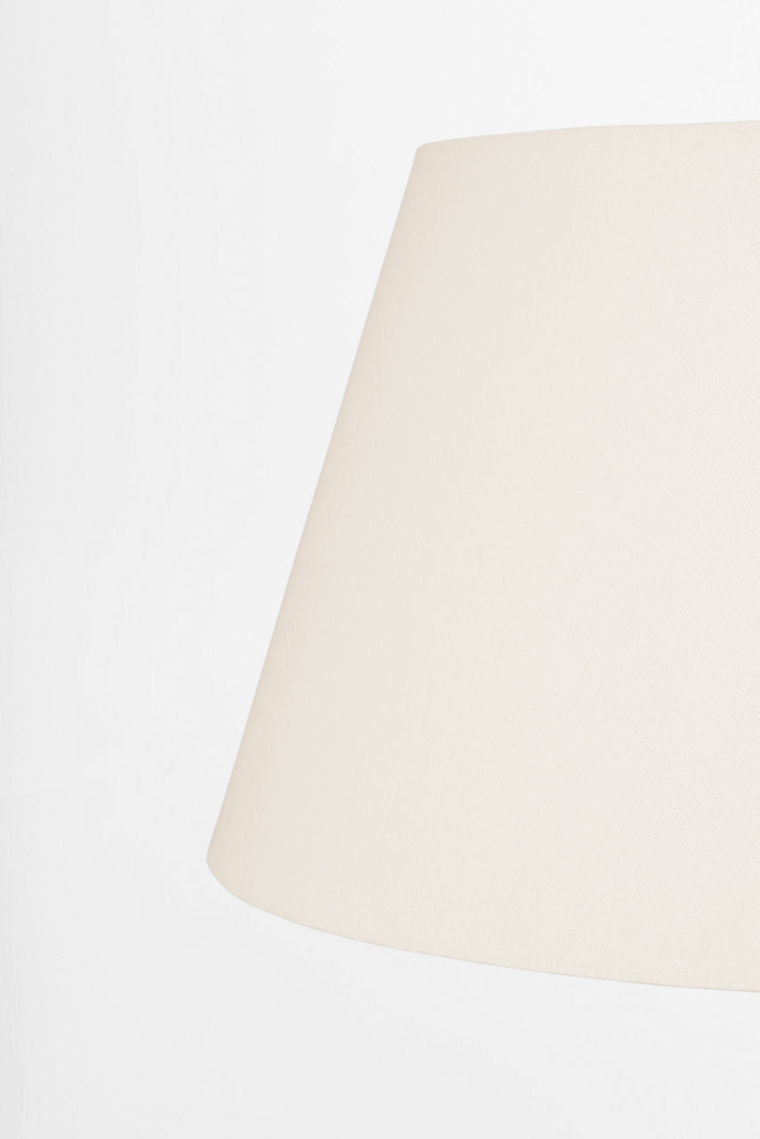 Caufield 29" Hanging Shade | Hand-Rubbed Antique Brass | Linen Shade