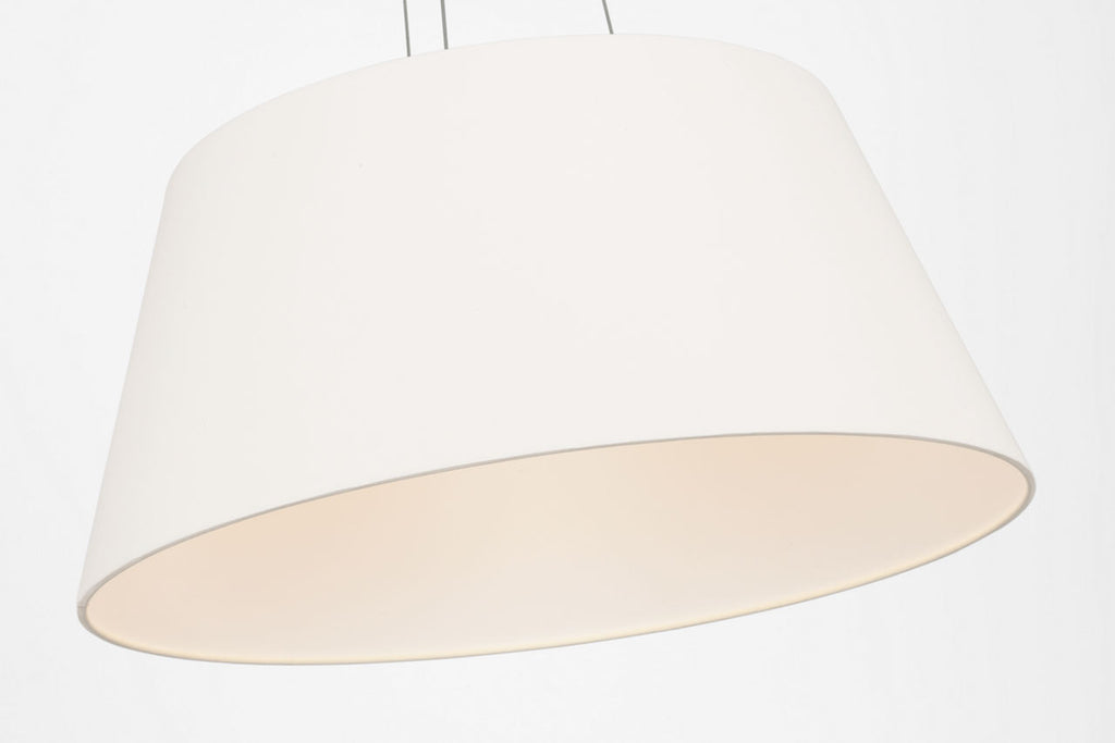 Caufield 29" Hanging Shade | Hand-Rubbed Antique Brass | Linen Shade