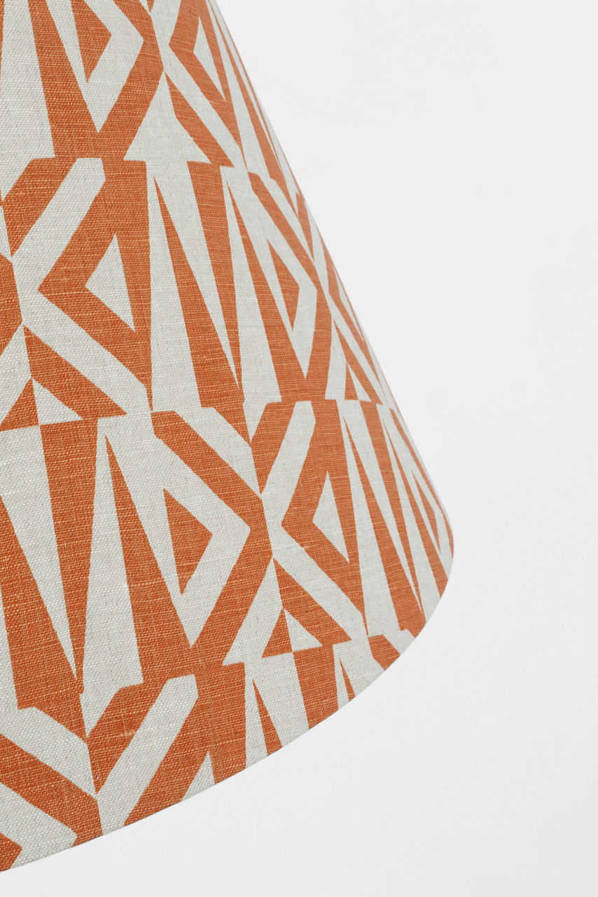 Caufield 29" Hanging Shade | Polished Nickel | Schumacher Brick Amero Shade