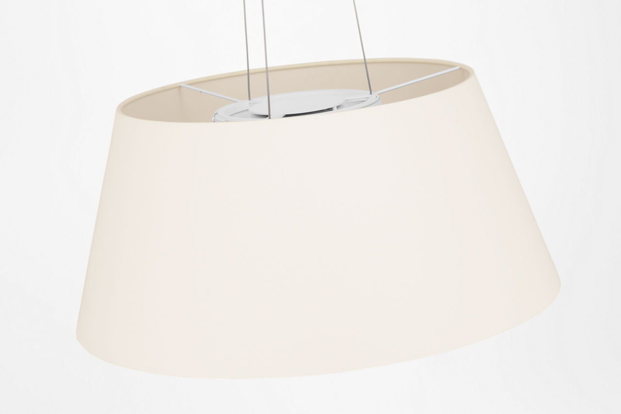 Caufield 29" Hanging Shade | Matte White | Linen Shade