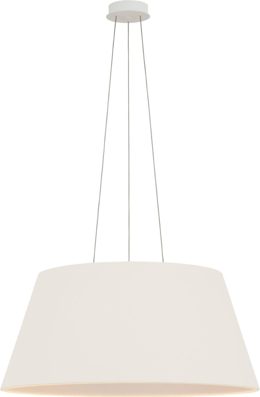 Caufield 29" Hanging Shade | Matte White | Linen Shade