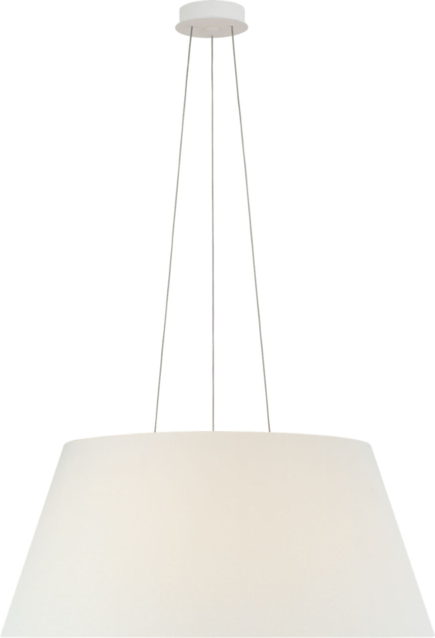Caufield 29" Hanging Shade | Matte White | Linen Shade