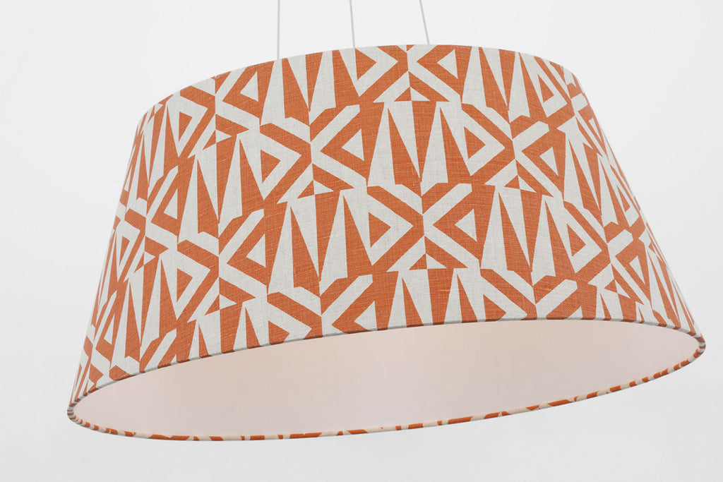 Caufield 29" Hanging Shade | Matte White | Schumacher Brick Amero Shade