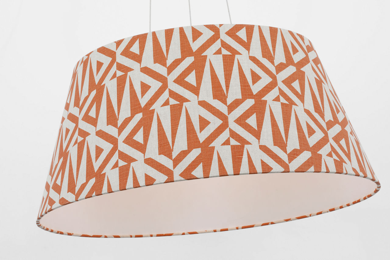 Caufield 29" Hanging Shade | Matte White | Schumacher Brick Amero Shade