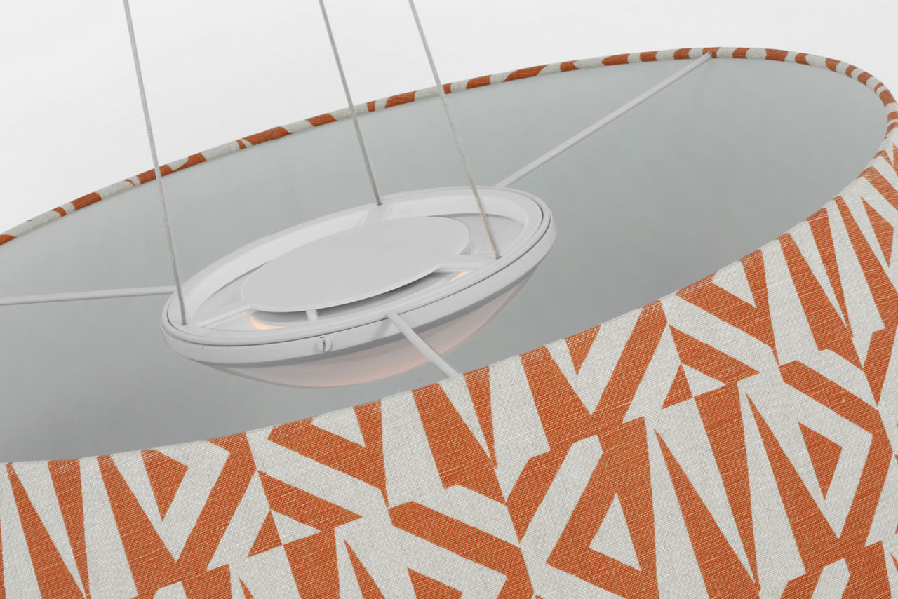 Caufield 39" Hanging Shade | Bronze | Schumacher Brick Amero Shade