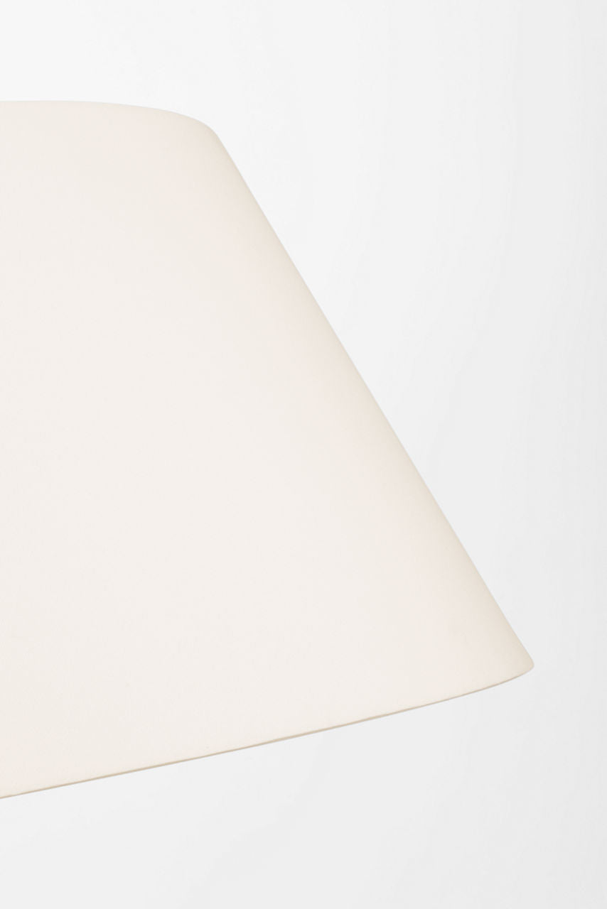Caufield 39" Hanging Shade | Polished Nickel | Linen Shade