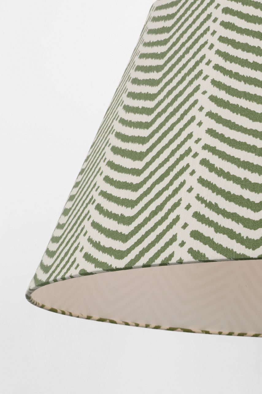 Caufield 39" Hanging Shade | Polished Nickel | Schumacher Verde La Jolla Shade