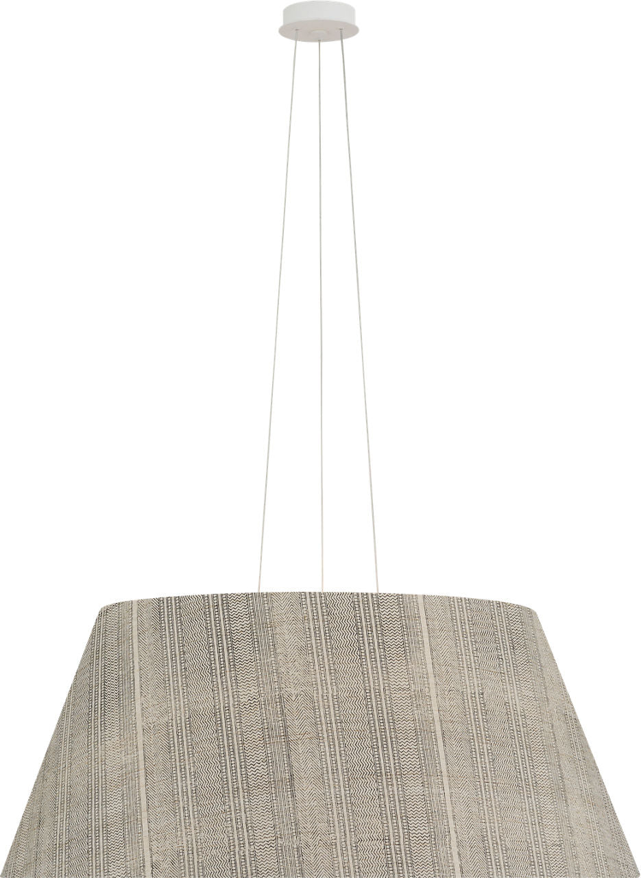 Caufield 39" Hanging Shade | Matte White | Schumacher Natural Mohave Shade