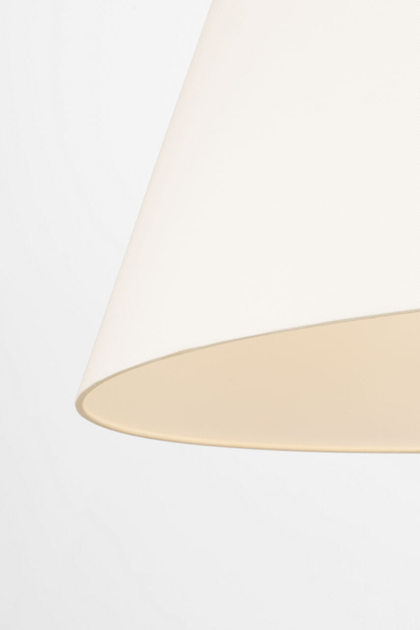 Caufield 39" Hanging Shade | Matte White | Linen Shade