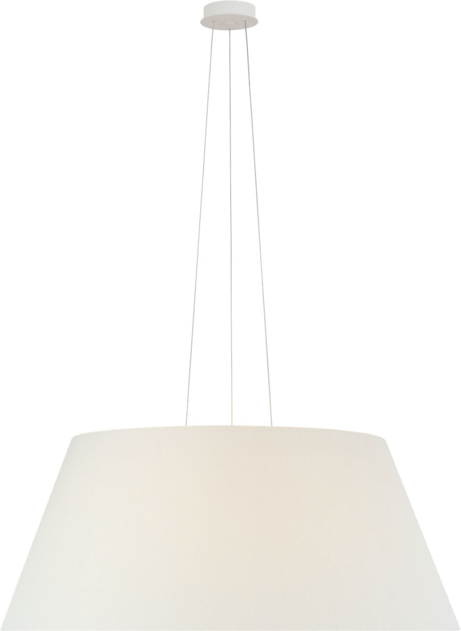 Caufield 39" Hanging Shade | Matte White | Linen Shade