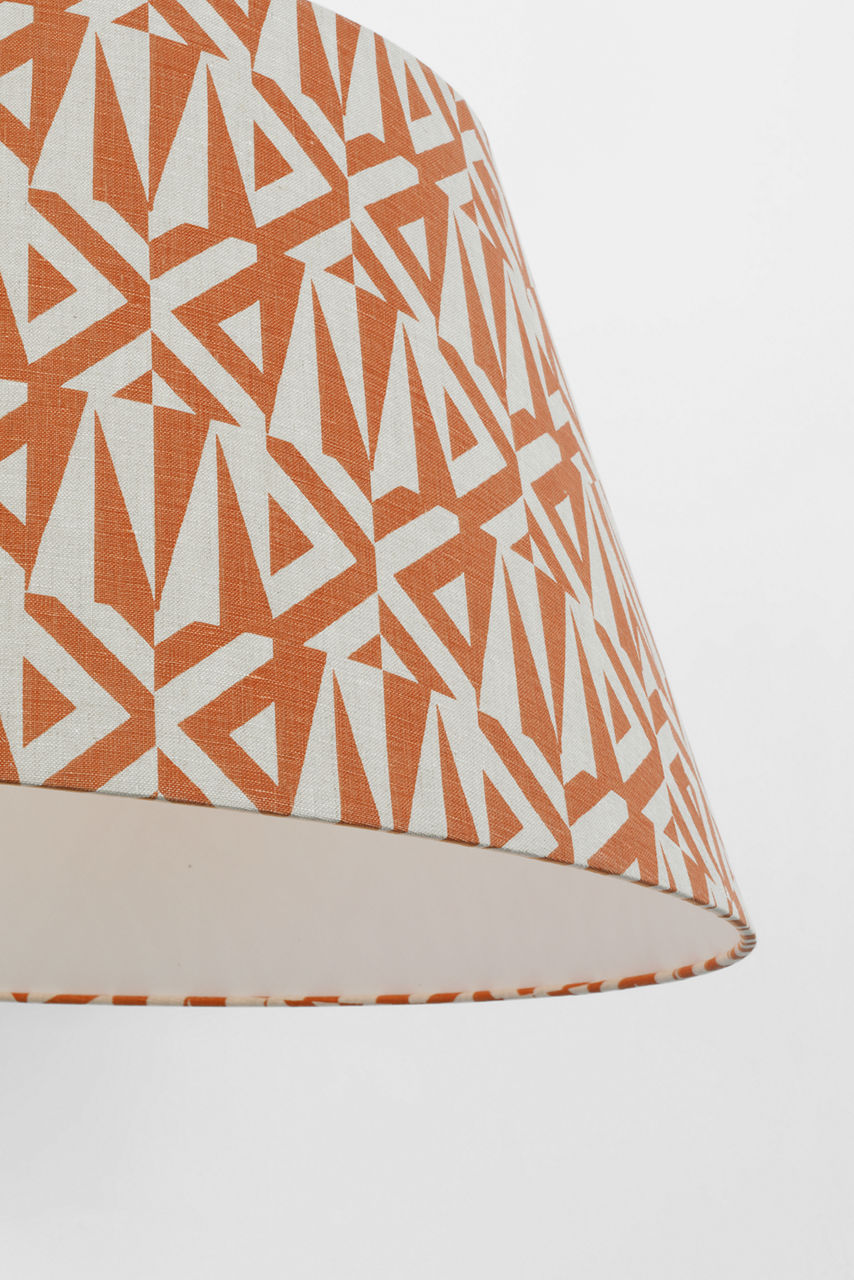 Caufield 39" Hanging Shade | Matte White | Schumacher Brick Amero Shade
