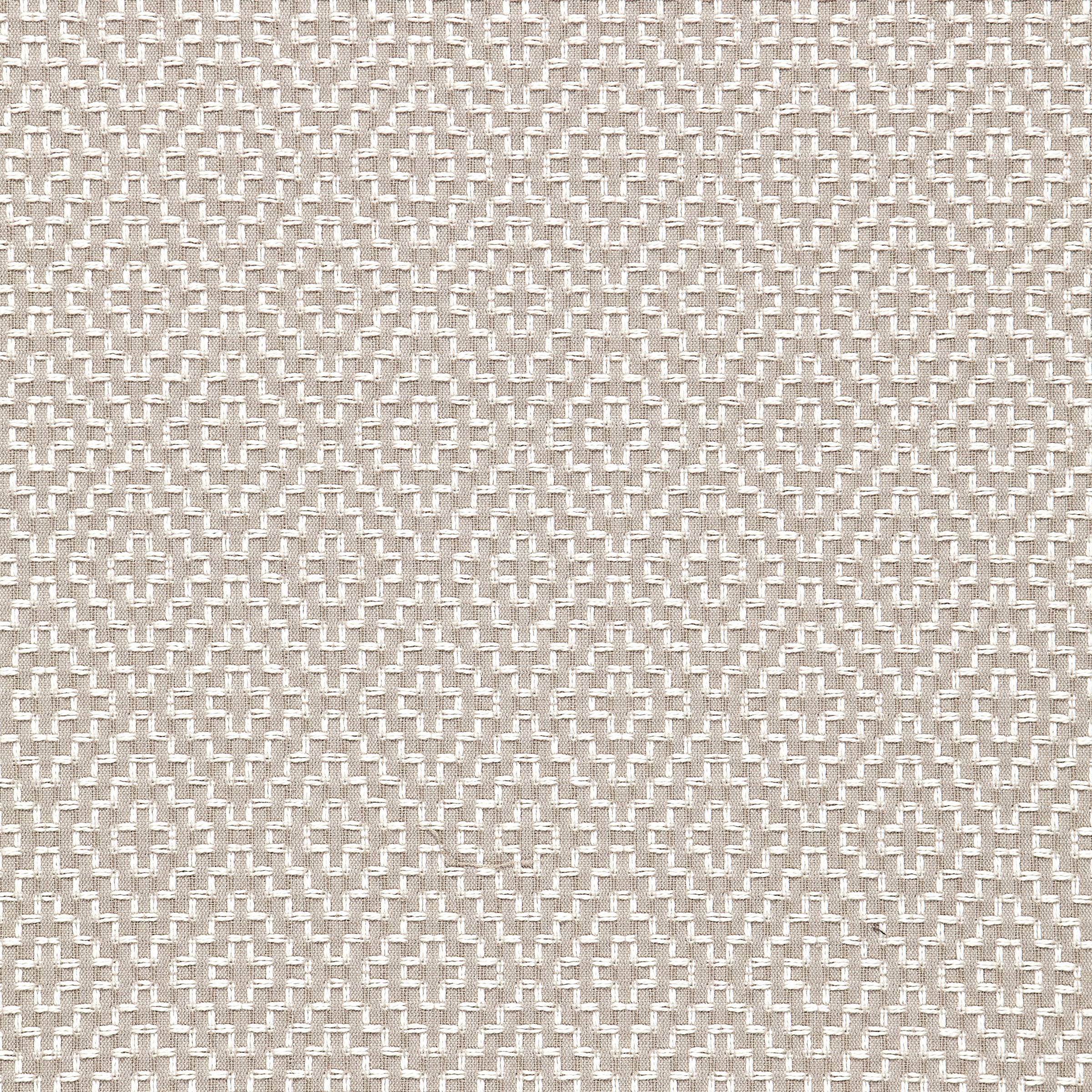 Evelyn 33" Hanging Shade | Polished Nickel and White Oak | Schumacher Dove Soho Weave Shade