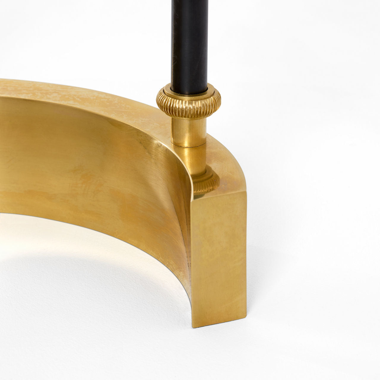 Aimee Floor Lamp | Bronze and Hand-Rubbed Antique Brass | Linen Shades