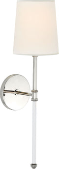Camille Sconce | Polished Nickel | Linen Shade