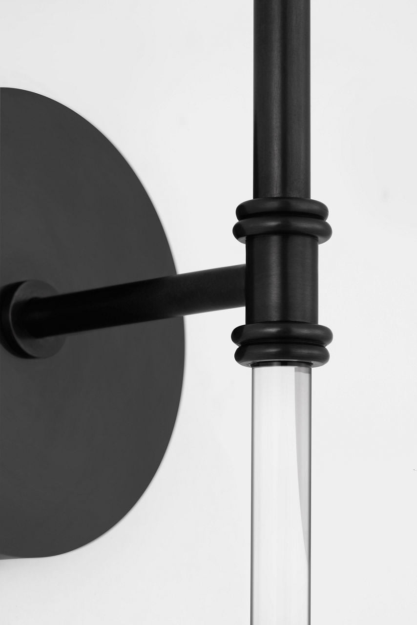 Camille 20" Cordless Sconce | Bronze | Linen Shade