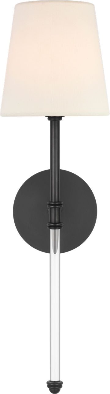 Camille 20" Cordless Sconce | Bronze | Linen Shade