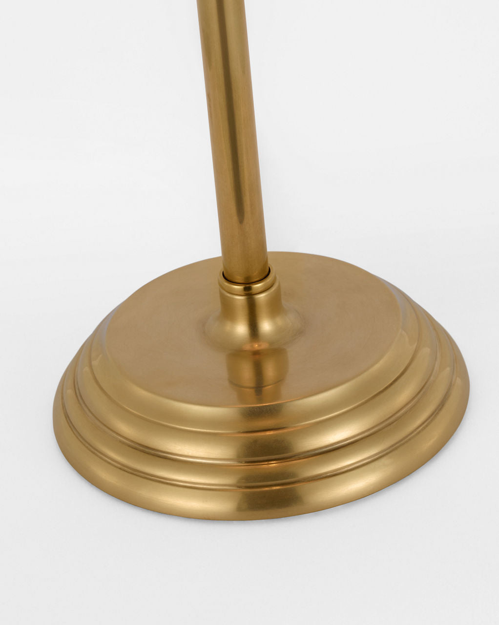 Wyatt 29" Buffet Lamp | Hand-Rubbed Antique Brass | Linen Shade