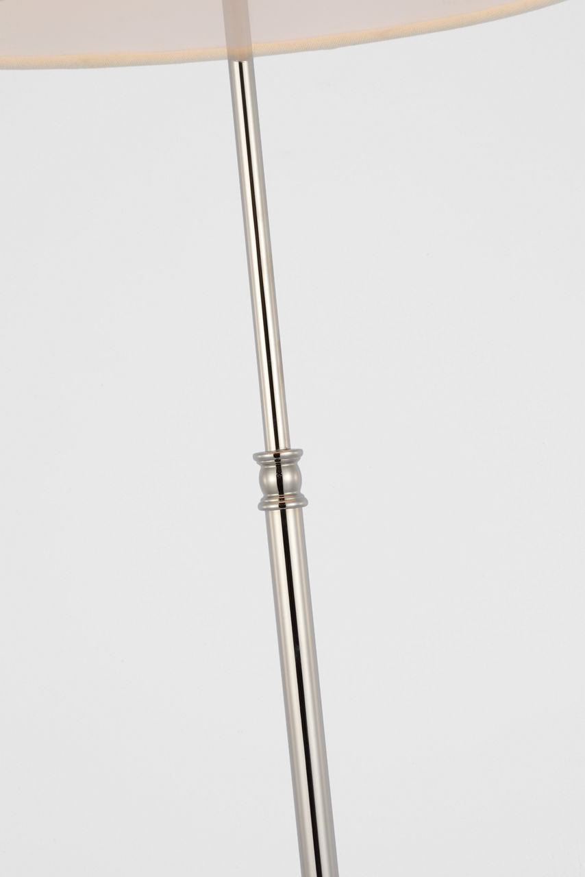 Wyatt 29" Buffet Lamp | Polished Nickel | Linen Shade