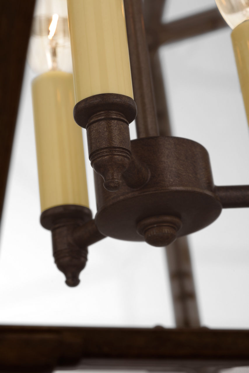 Morris Medium Lantern | Antique Zinc | Clear Glass