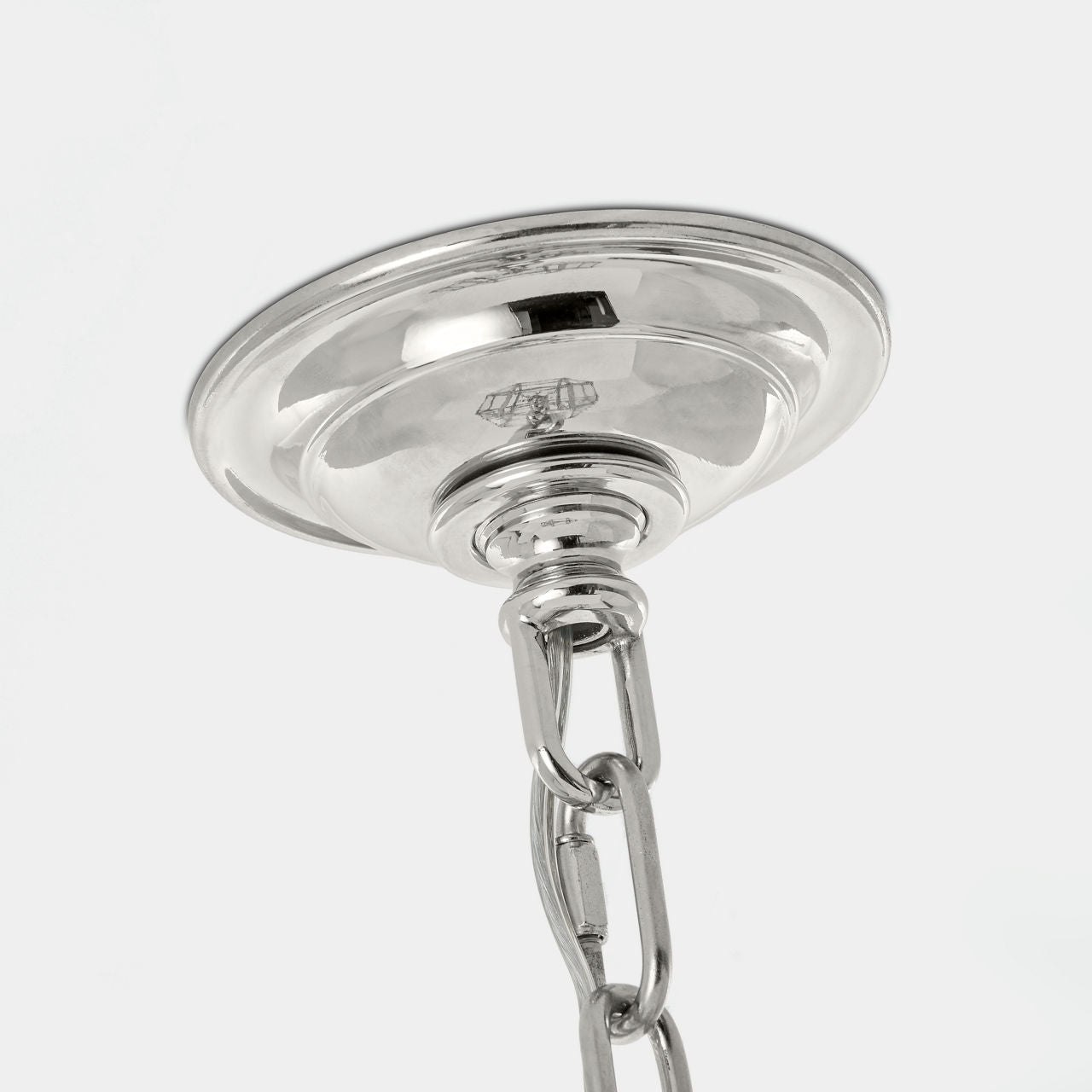 Morris Medium Lantern | Polished Nickel | Clear Glass