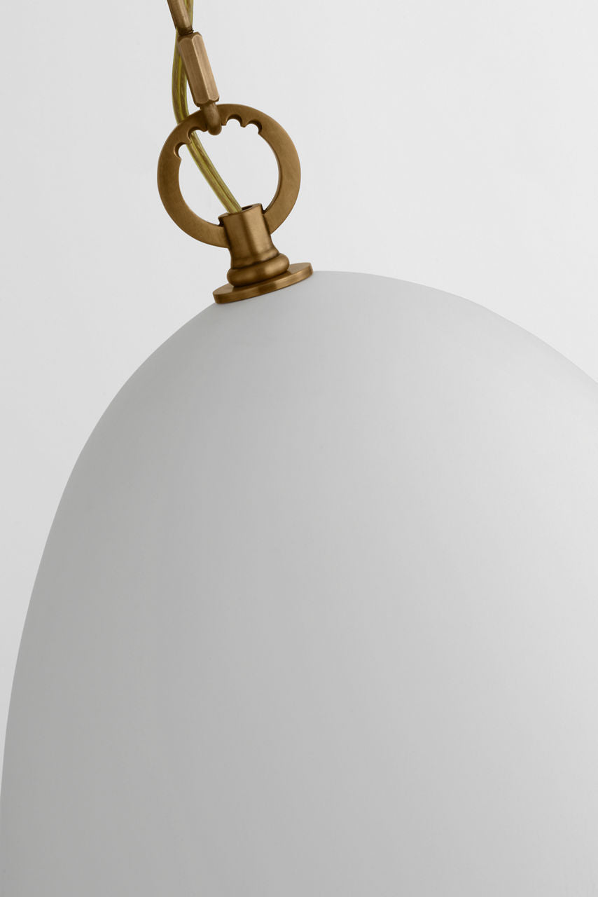 Elliot Medium Dome Pendant | Matte White