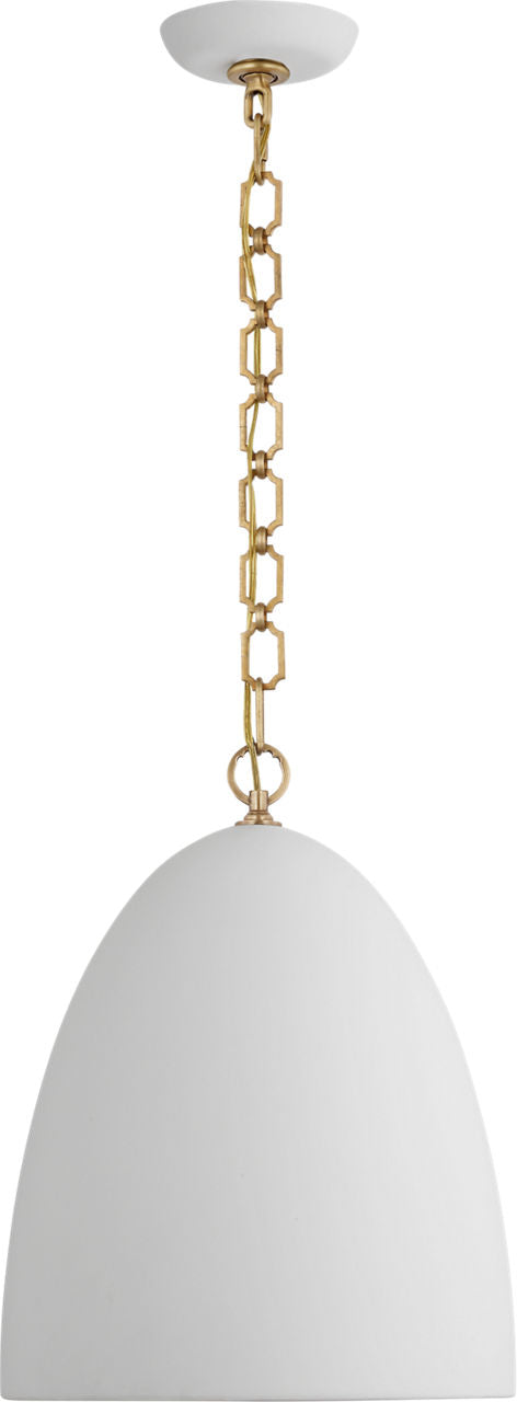 Elliot Medium Dome Pendant | Matte White
