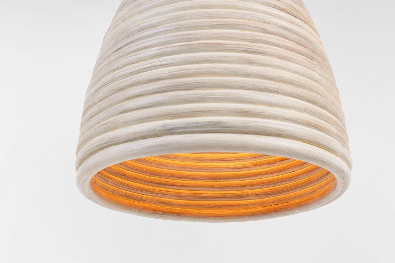 Emerson 14" Pendant | Bronze | Ash Rattan Shade