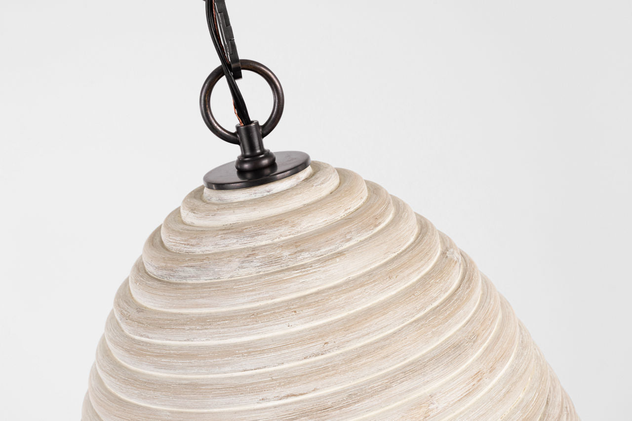Emerson 14" Pendant | Bronze | Ash Rattan Shade