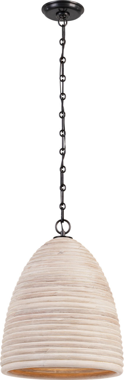 Emerson 14" Pendant | Bronze | Ash Rattan Shade