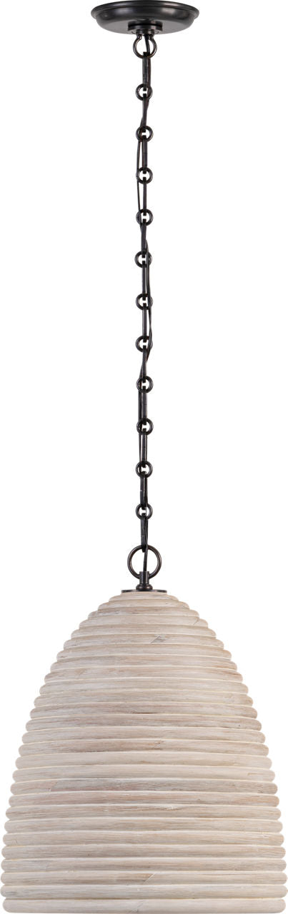 Emerson 14" Pendant | Bronze | Ash Rattan Shade