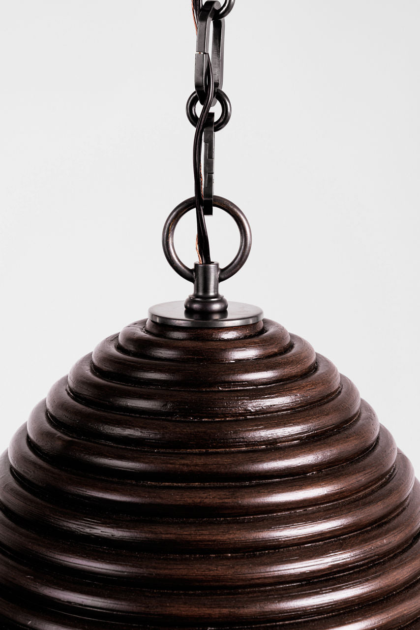 Emerson 14" Pendant | Bronze | Espresso Rattan Shade
