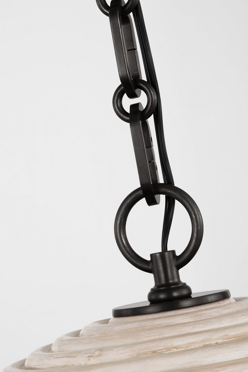 Emerson 16" Pendant | Bronze | Ash Rattan Shade