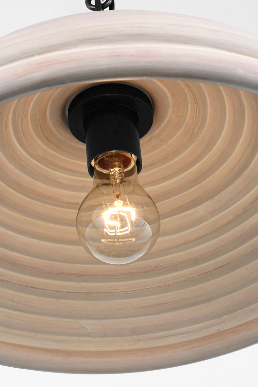 Emerson 16" Pendant | Bronze | Ash Rattan Shade