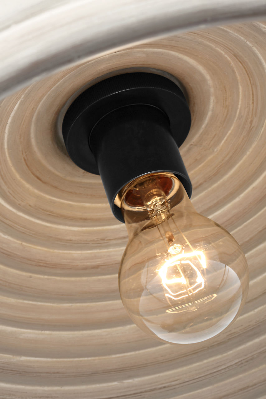 Emerson 16" Pendant | Bronze | Ash Rattan Shade