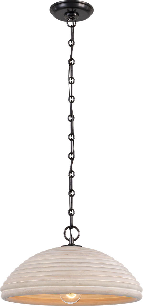 Emerson 16" Pendant | Bronze | Ash Rattan Shade