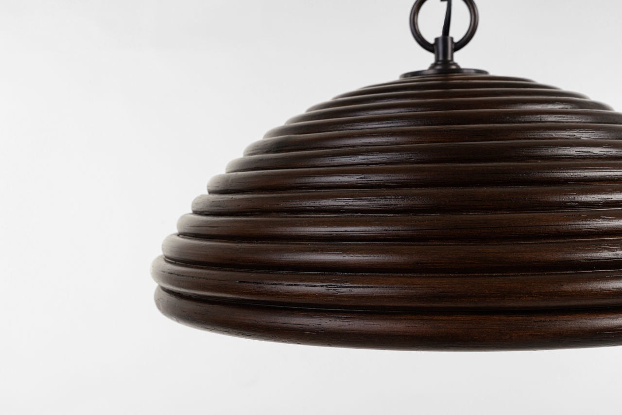 Emerson 16" Pendant | Bronze | Espresso Rattan Shade