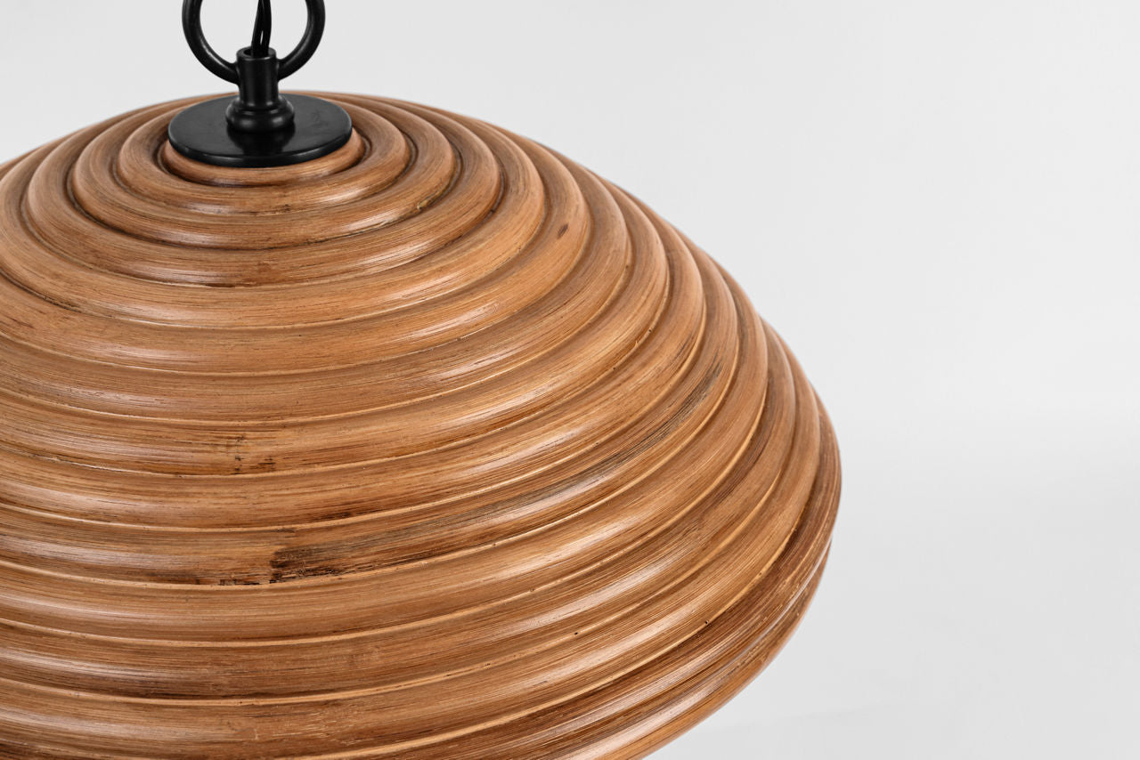 Emerson 16" Pendant | Bronze | Natural Rattan Shade