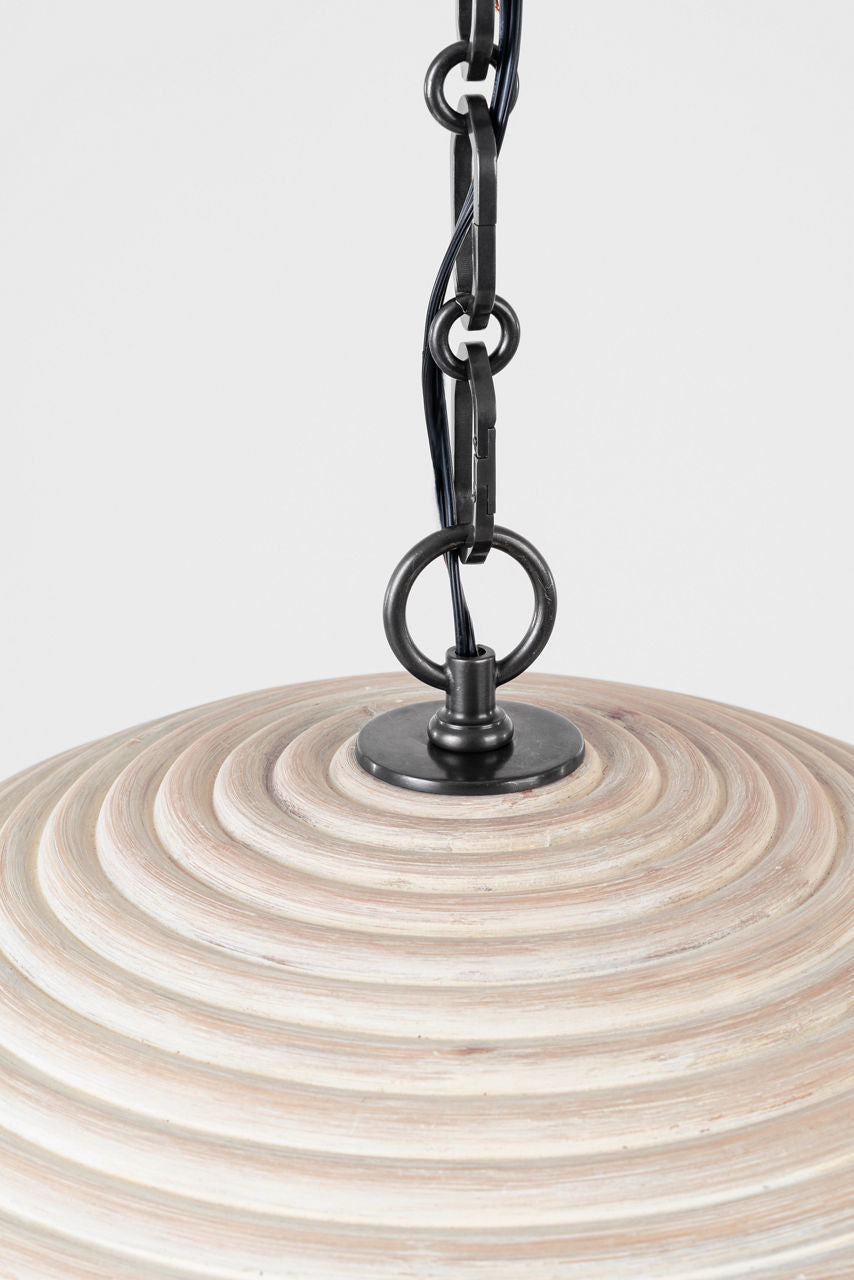 Emerson 23" Pendant | Bronze | Ash Rattan Shade