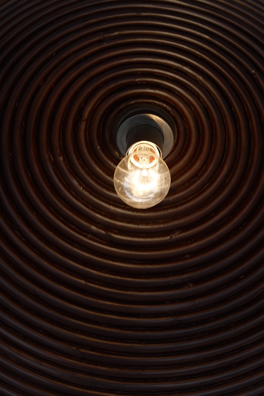 Emerson 23" Pendant | Bronze | Espresso Rattan Shade