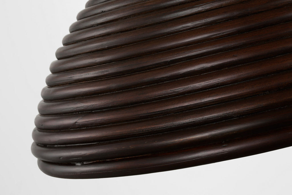 Emerson 23" Pendant | Bronze | Espresso Rattan Shade