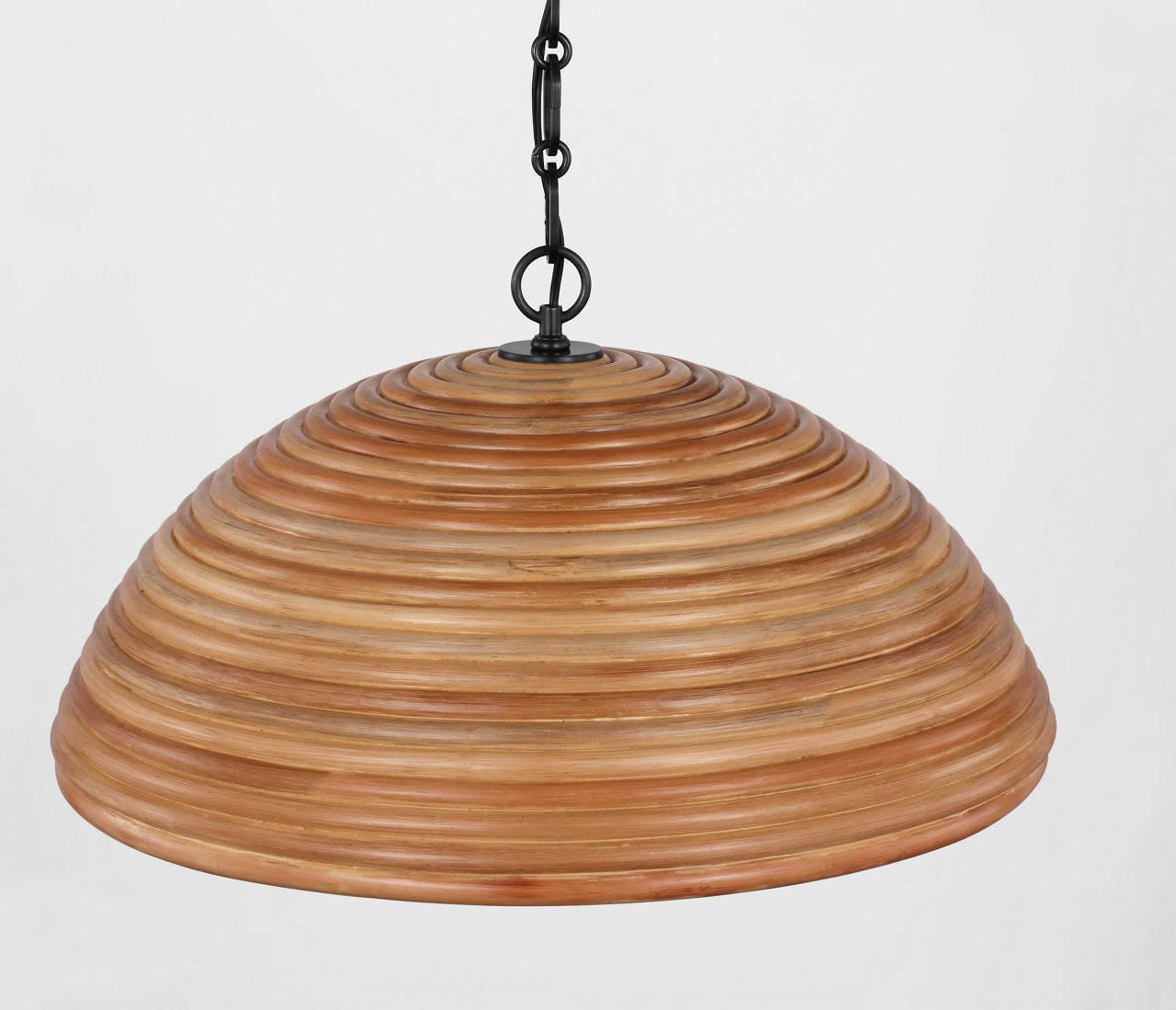 Emerson 23" Pendant | Bronze | Natural Rattan Shade