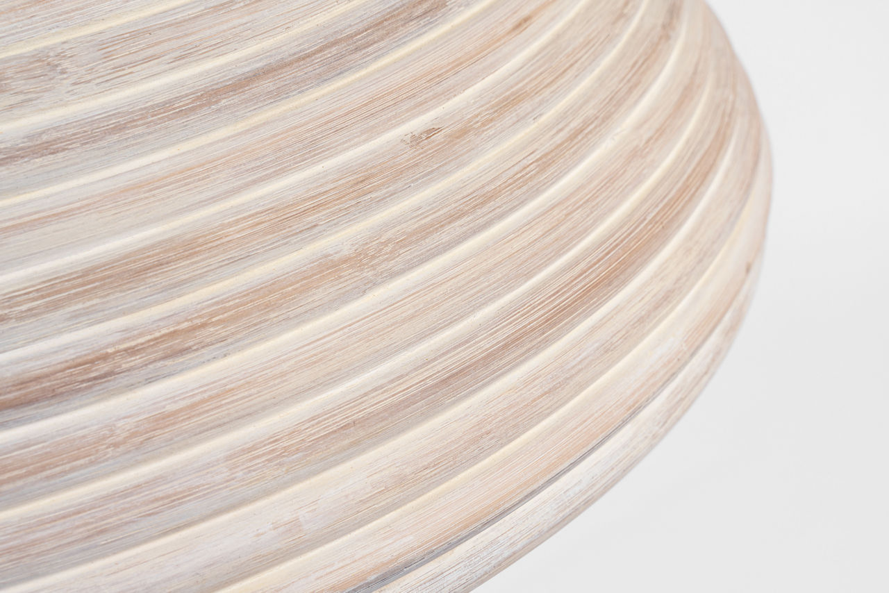 Emerson 23" Pendant | Polished Nickel | Ash Rattan Shade