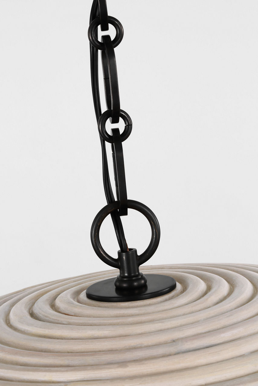 Emerson 29" Pendant | Bronze | Ash Rattan Shade