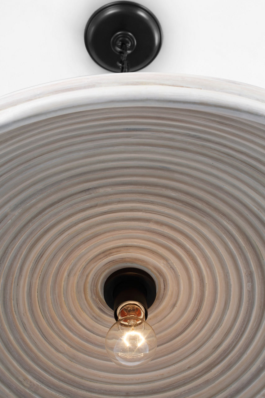 Emerson 29" Pendant | Bronze | Ash Rattan Shade
