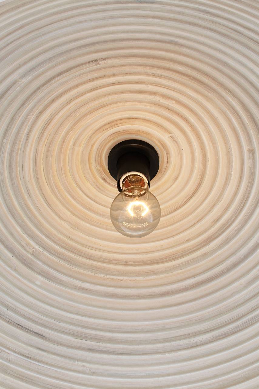 Emerson 29" Pendant | Bronze | Ash Rattan Shade