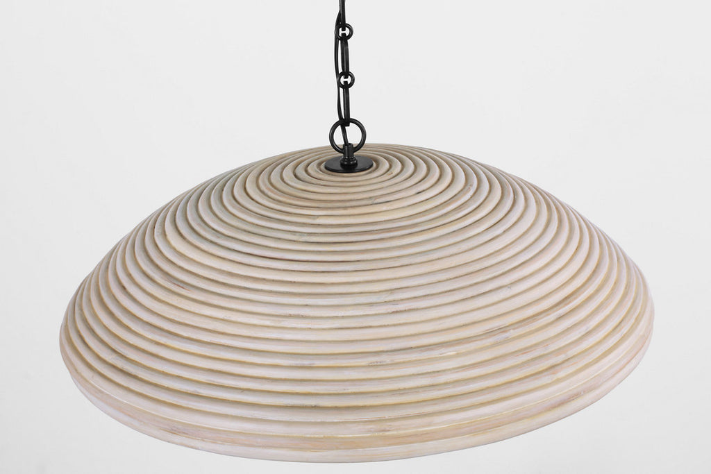 Emerson 29" Pendant | Bronze | Ash Rattan Shade