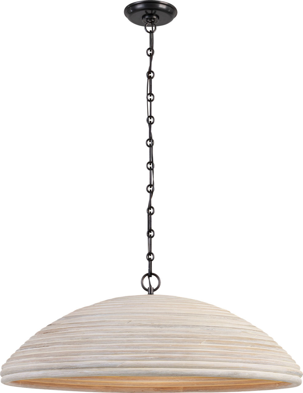 Emerson 29" Pendant | Bronze | Ash Rattan Shade